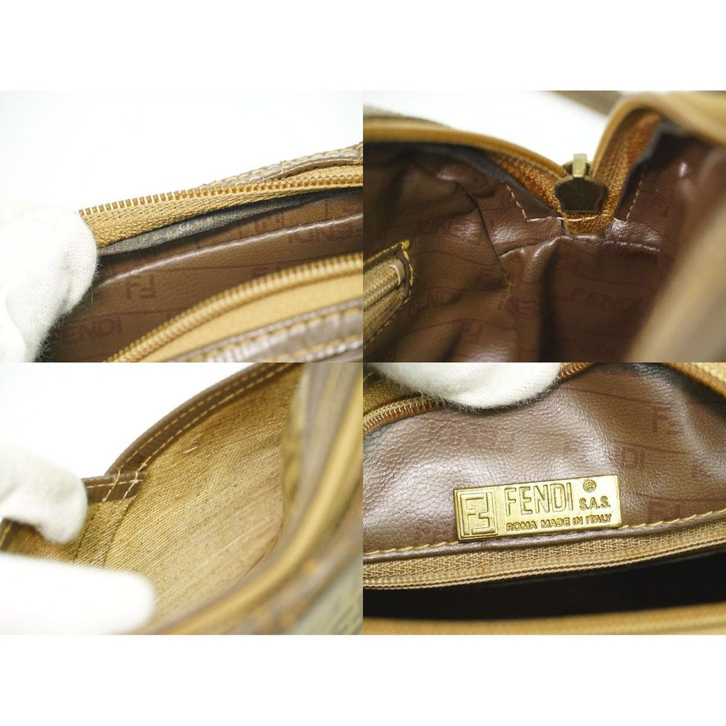 Fendi Zucca Shoulder Bag Pochette Brown — view 9