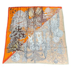 Hermes Scarf Silk Carre 140 les Legendes de L'arbre Tree Legend Orange Box — view 2