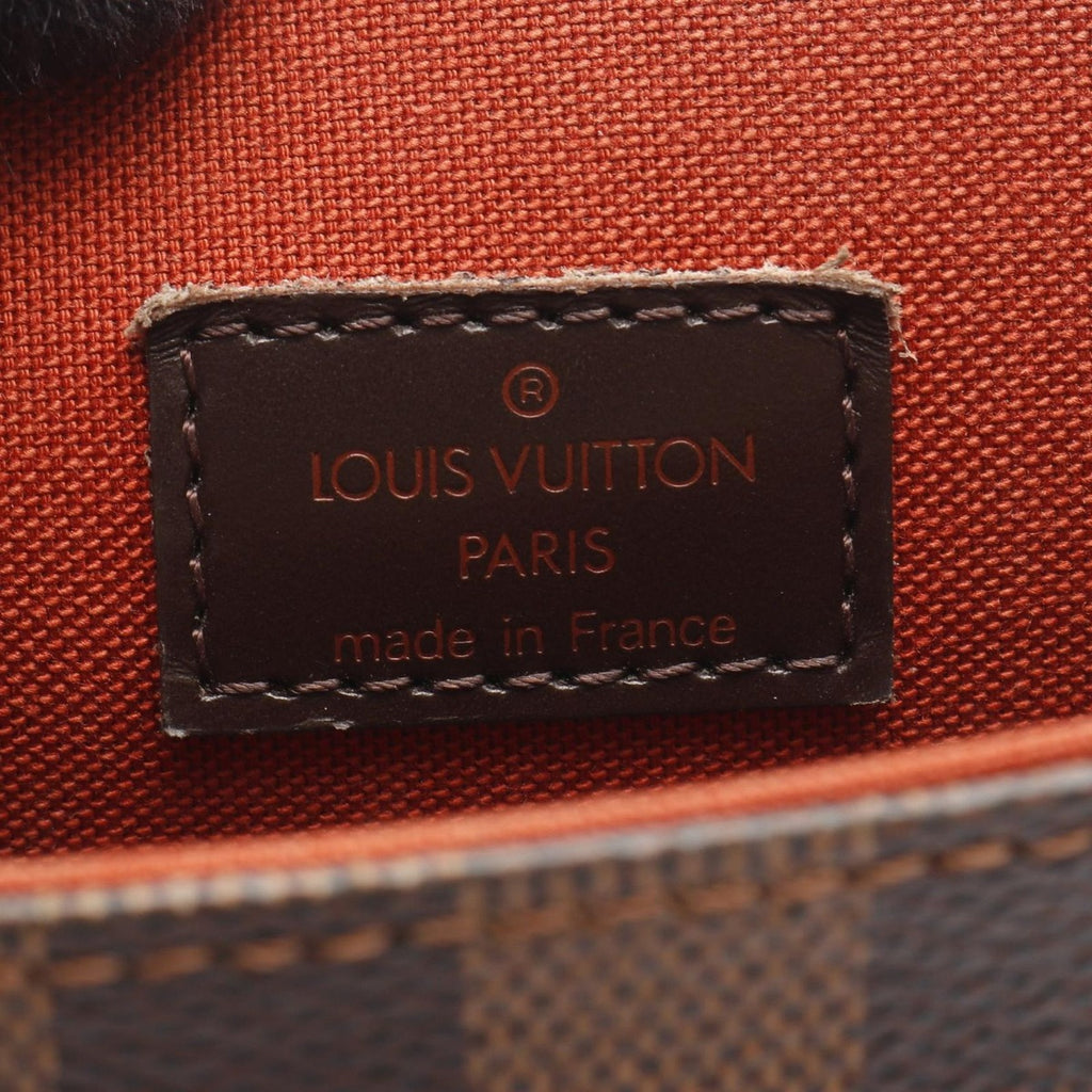 Louis Vuitton Shoulder Bag Portobello Canvas Leather Ebene Brown — view 4