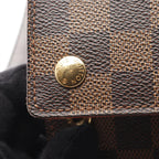 Louis Vuitton Shoulder Bag Portobello Canvas Leather Ebene Brown — view 7