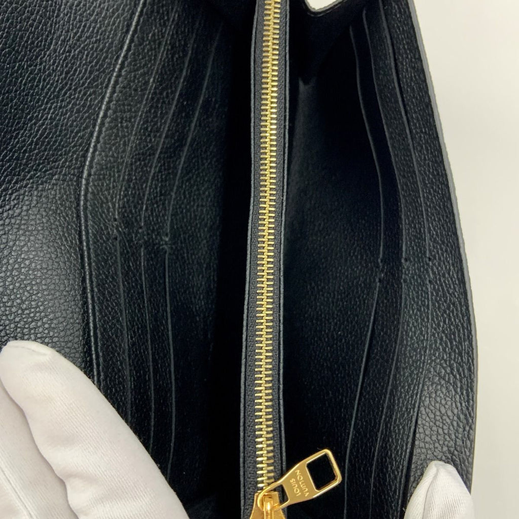 Louis Vuitton Empreinte Portefeuille Sarah Bifold Wallet Black — view 7