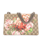 Gucci Blooms Dionysus Beige Burgundy Supreme Canvas Shoulder Bag — view 5