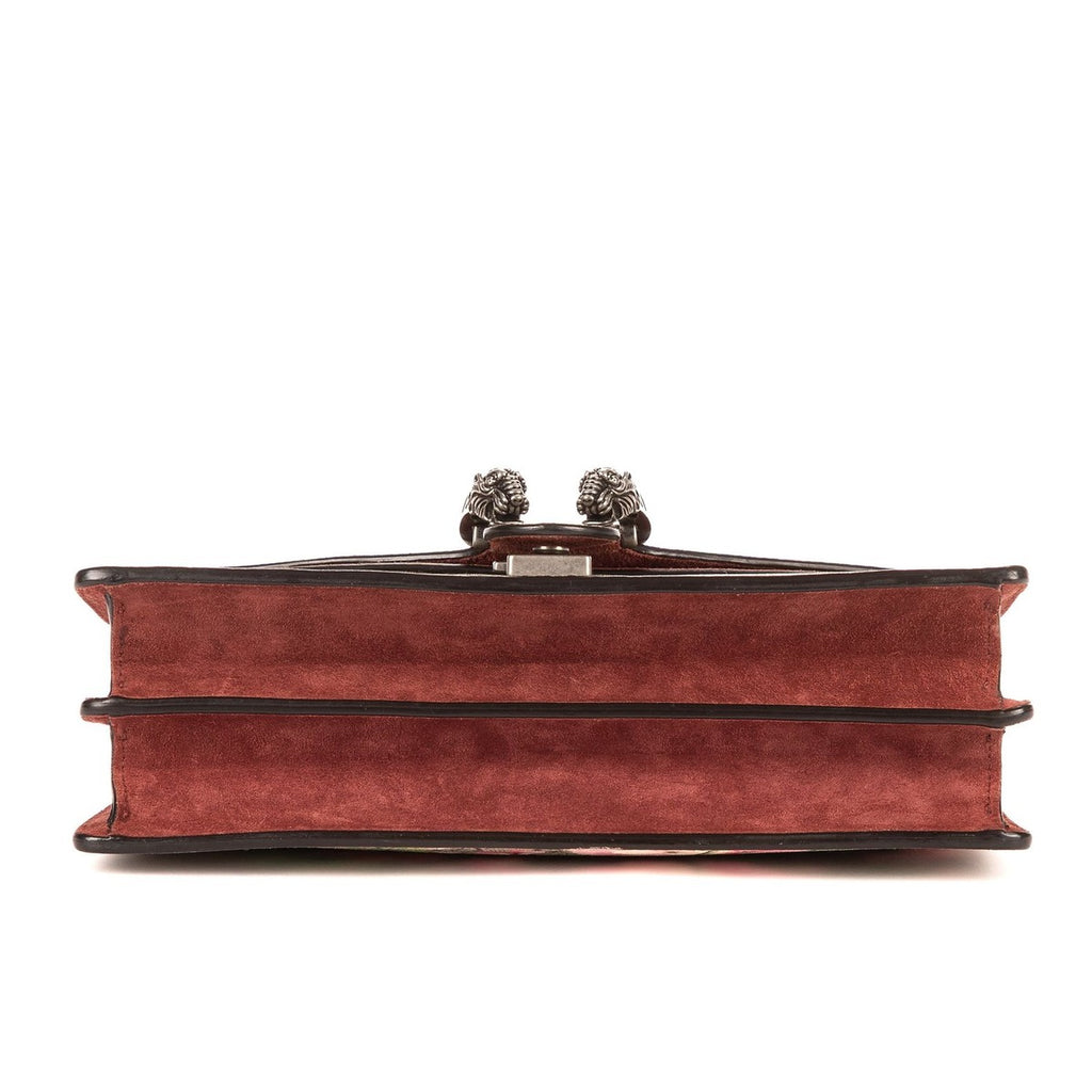 Gucci Blooms Dionysus Beige Burgundy Supreme Canvas Shoulder Bag — view 6
