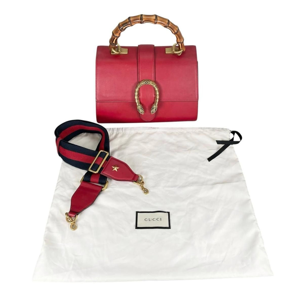 Gucci Dionysus 2-Way Shoulder Bag Bamboo Red