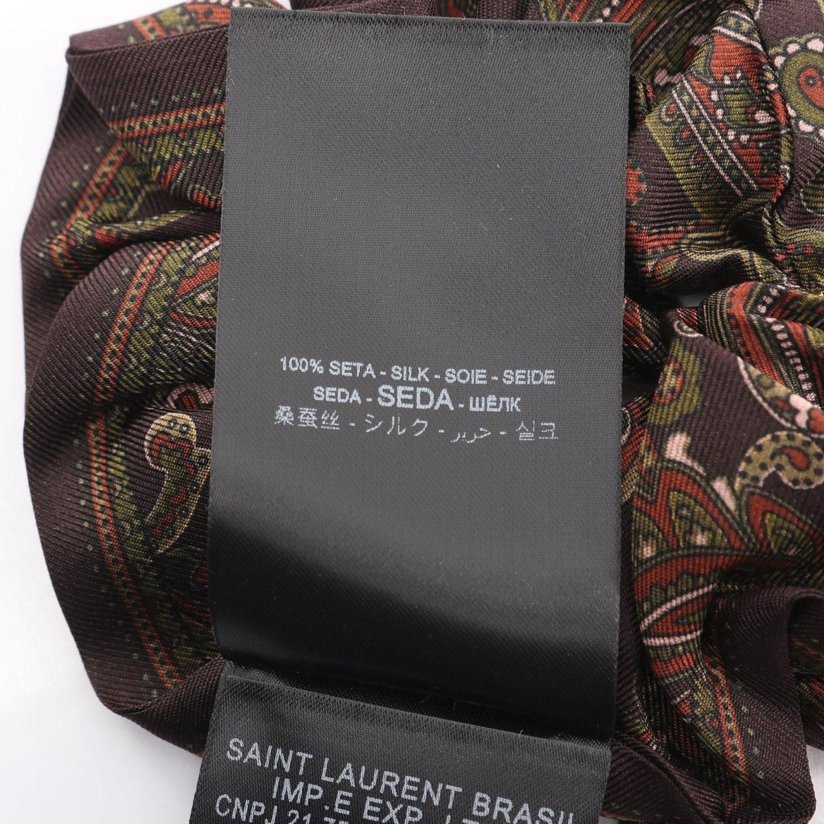 Saint Laurent Paris Scrunchie Hair Tie — view 4