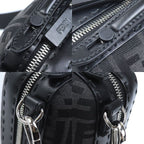 Fendi Mini Travel Zucca Shoulder Bag Black 7 Va552 — view 6