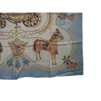 Hermes Scarf Carre 90 Multicolor 100% Silk Paperole Carriage and Nobility — view 4