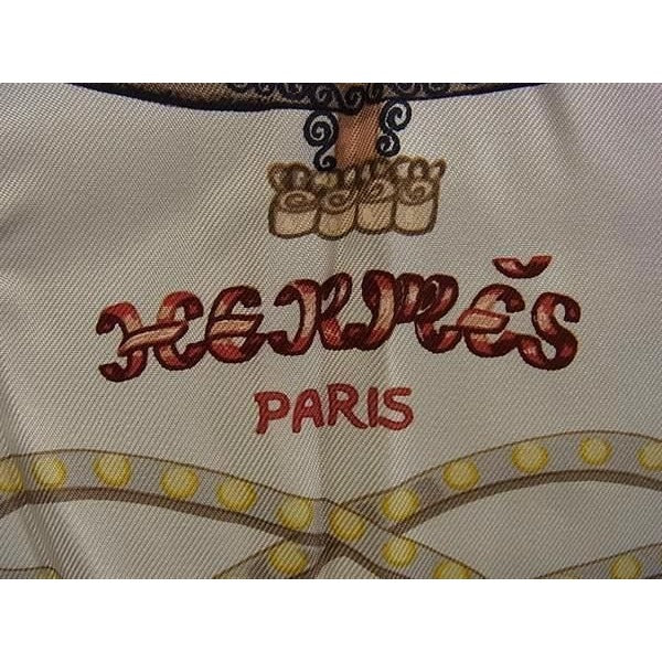 Hermes Scarf Carre 90 Multicolor 100% Silk Paperole Carriage and Nobility — view 5