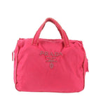 Prada Tessuto Nylon Beads Bijoux Logo Handbag Tote