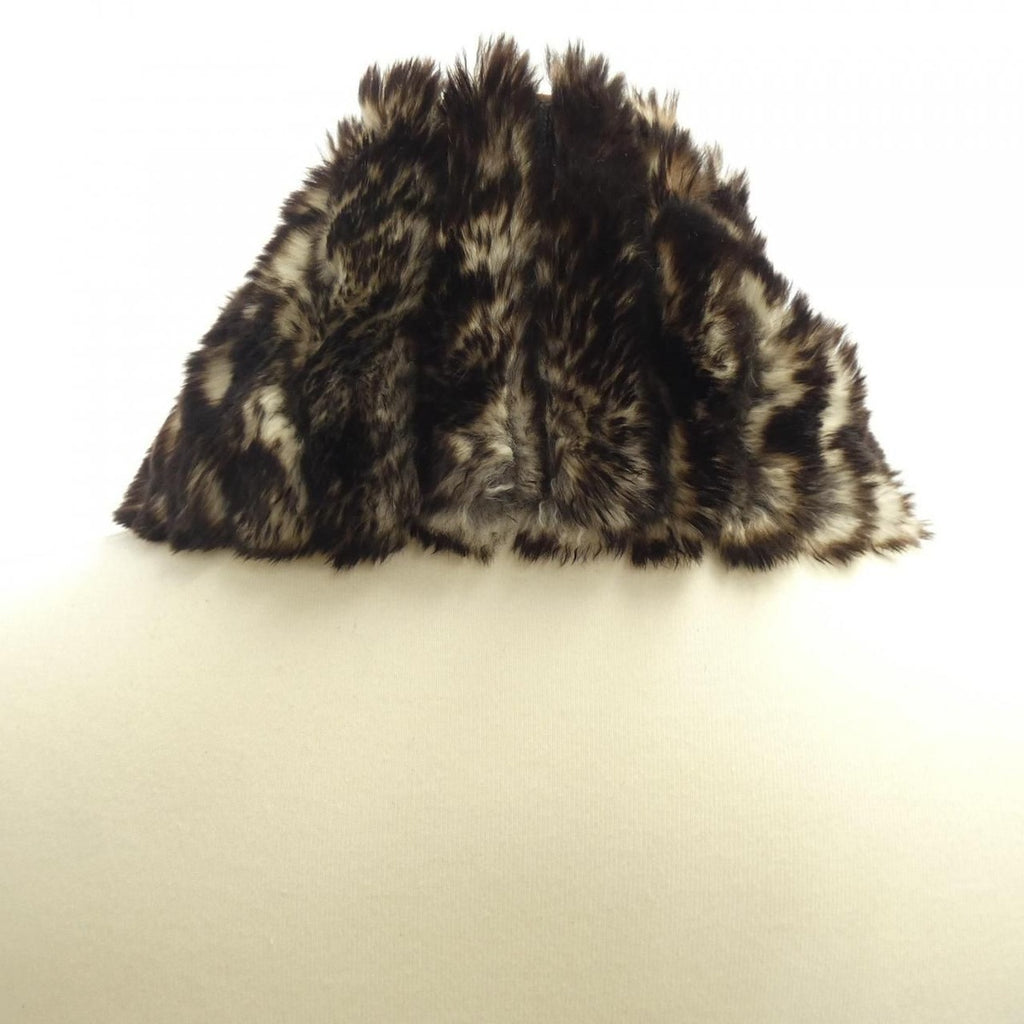 Chanel Scarf Cashmere White Brown — view 2