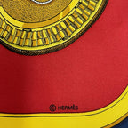 Hermes Scarf Silk Carre 90 Grand Apparat Dressed Horse Red — view 9
