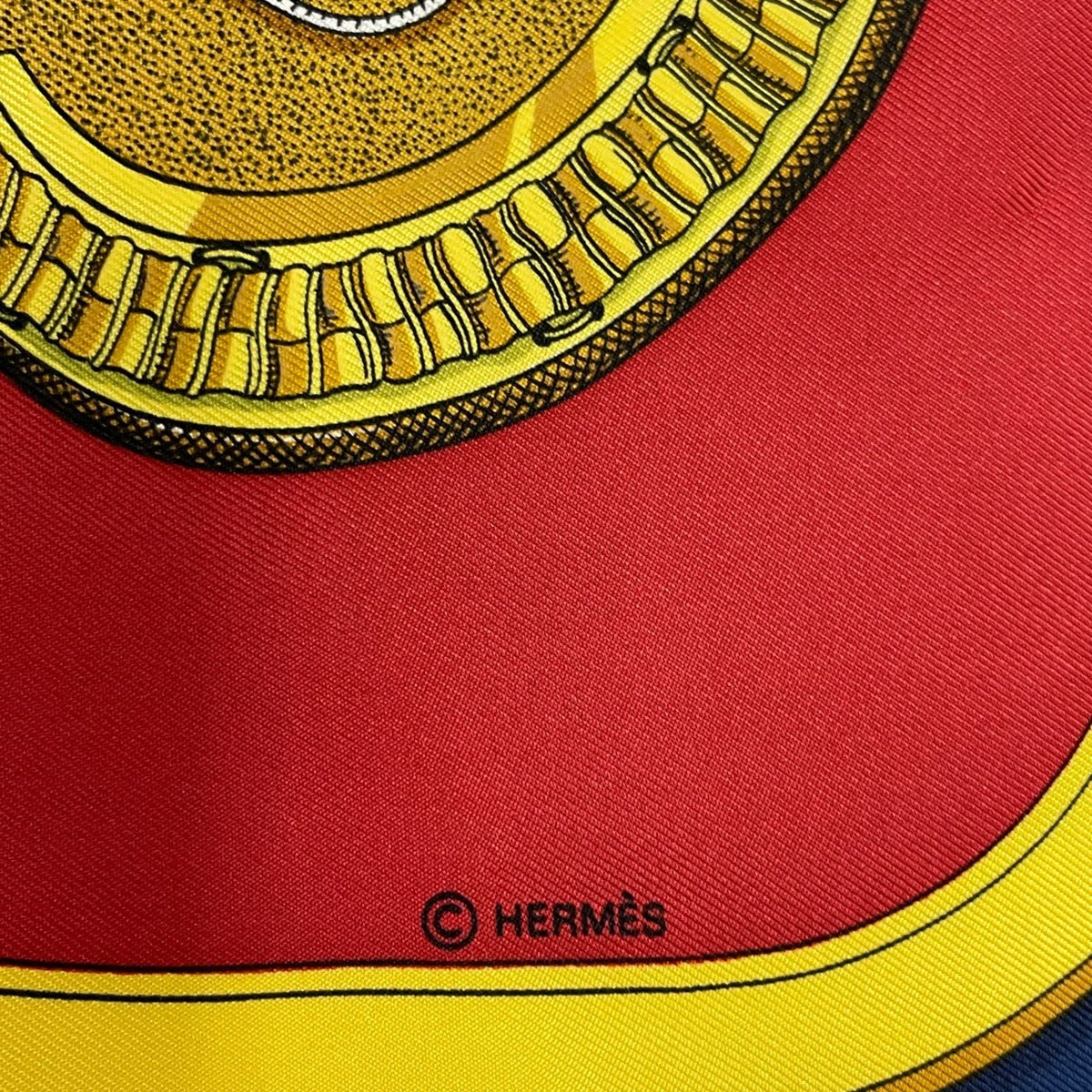 Hermes Scarf Silk Carre 90 Grand Apparat Dressed Horse Red — view 9