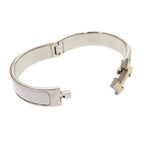 Hermes Click H Clack PM Metal Gray Bracelet Bangle 0029 — view 6