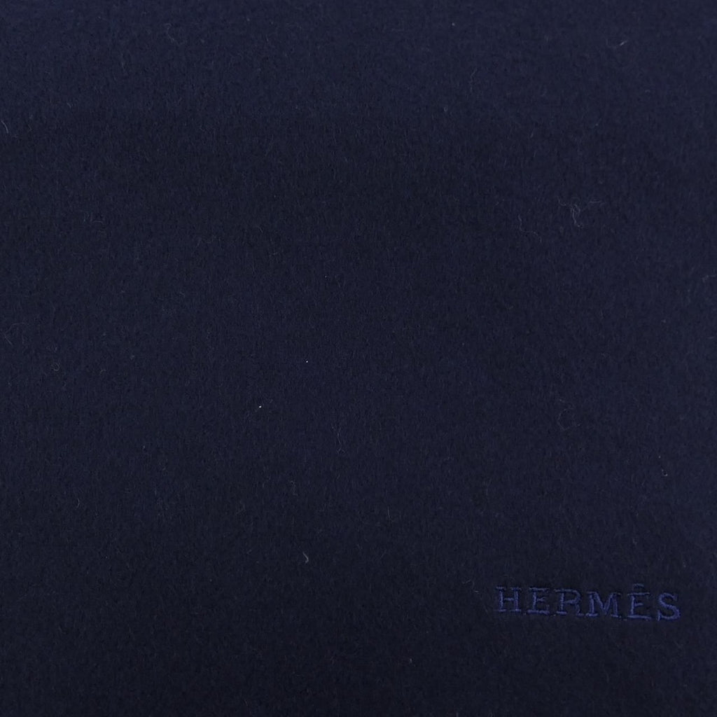 Hermes Scarf Cashmere Navy — view 4