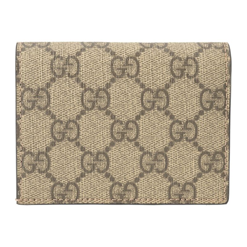 Gucci Bifold Wallet GG Supreme Beige Brown — view 2