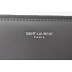 Saint Laurent Paris Flap Pouch Clutch Bag Gray W20 — view 6