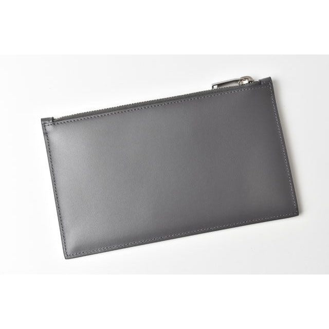 Saint Laurent Paris Flap Pouch Clutch Bag Gray W20 — view 8