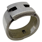 Hermes Ring Logo Silver