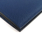 Hermes Mc2 Fleming Veau Epsom Bifold Wallet Billfold Navy — view 7