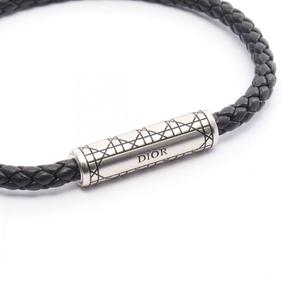 Dior Bracelet Cannage Braid Leather Black — view 4