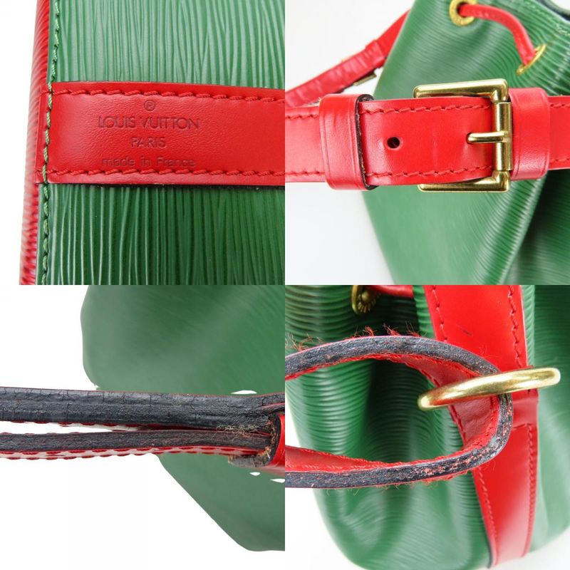 Louis Vuitton Shoulder Bag Petite Noe Epi Leather Green Red — view 4