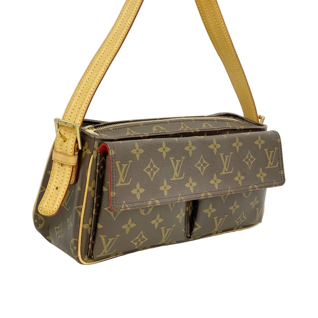 Louis Vuitton Shoulder Bag Monogram Viva Cite MM Brown — view 2