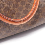 Celine Tote Macadam Dark Brown Canvas Leather Handbag — view 8