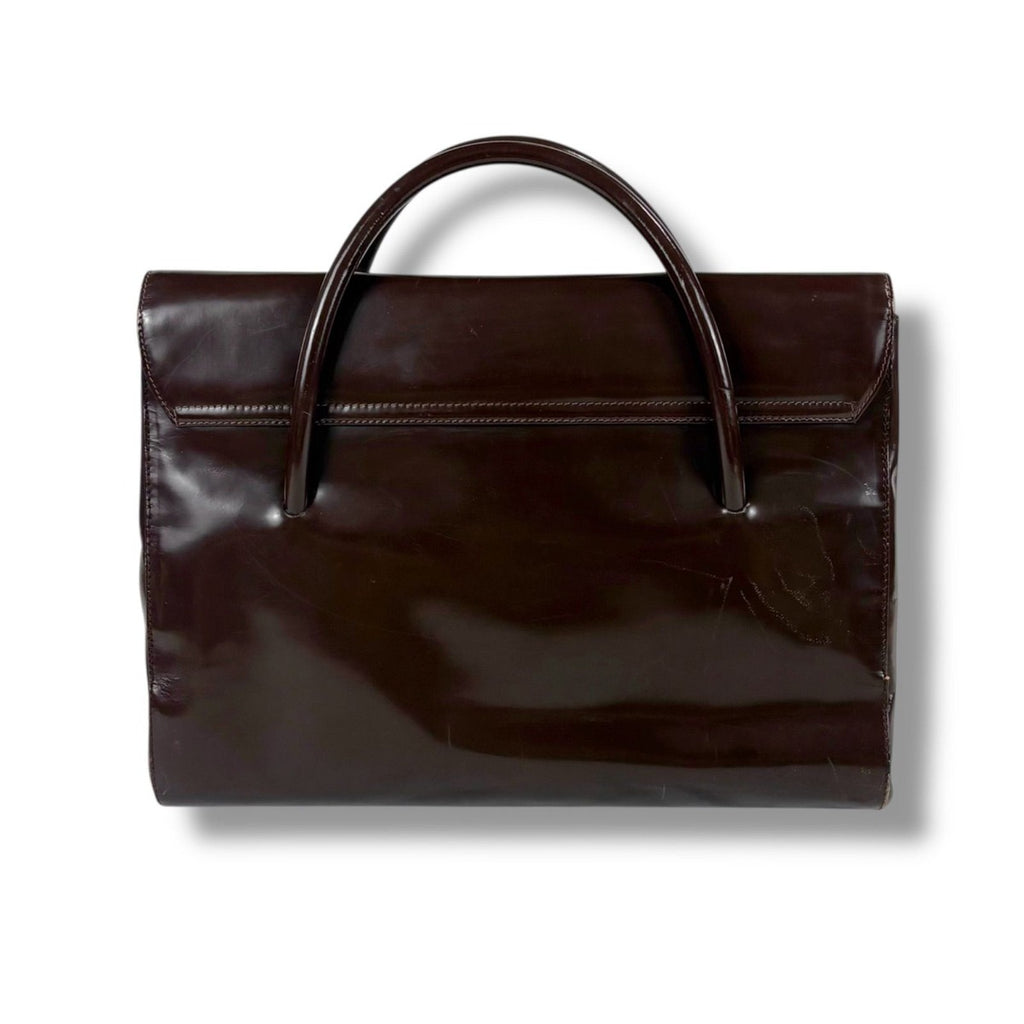 Prada Top Handle Tote Logo — view 2