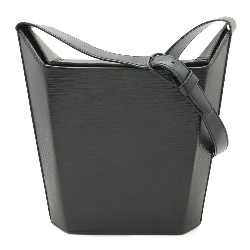 Louis Vuitton Epi Sac Saw Shoulder Bag Leather Noir Black