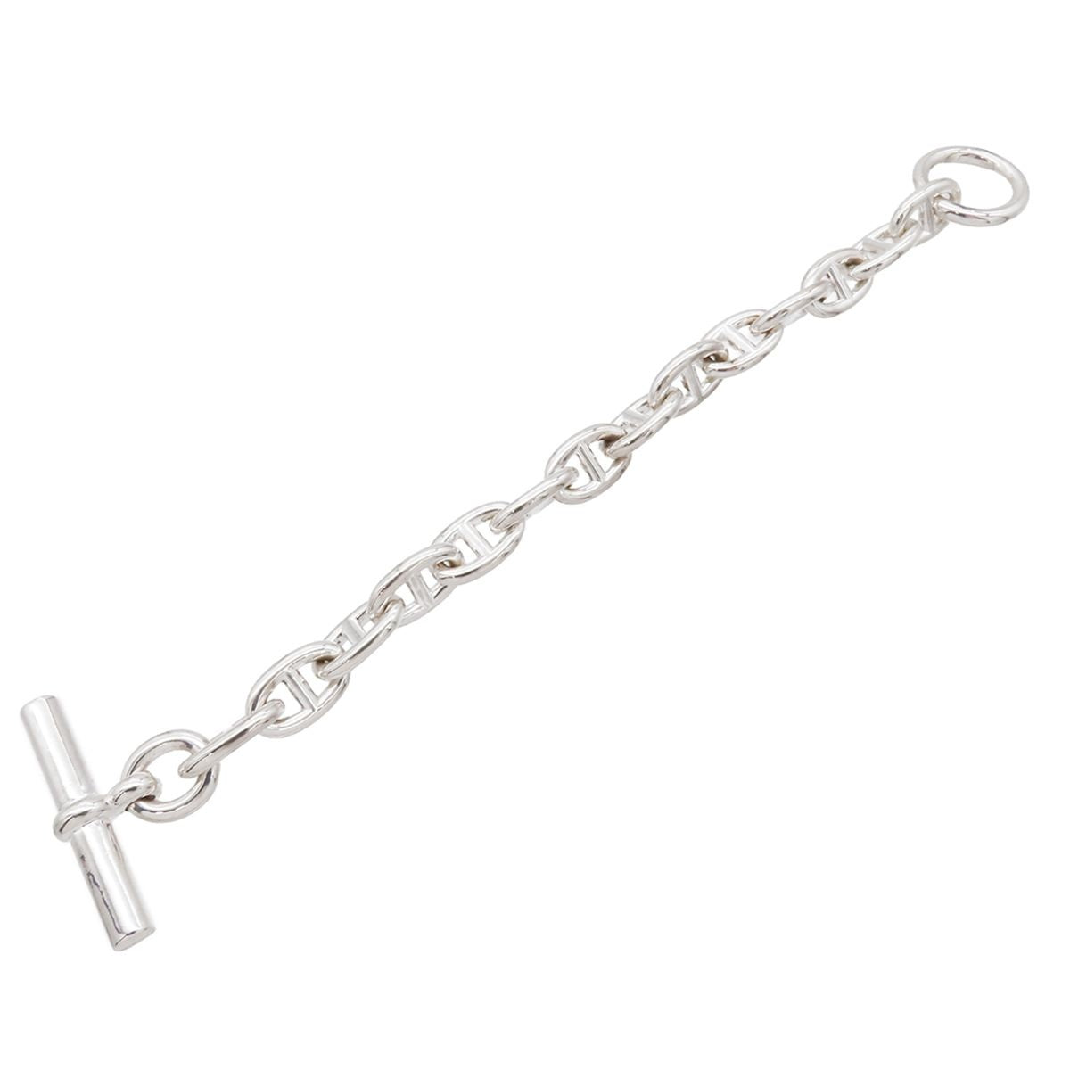 Hermes Chaine D'ancre MM Silver 14 Links Bracelet — view 2