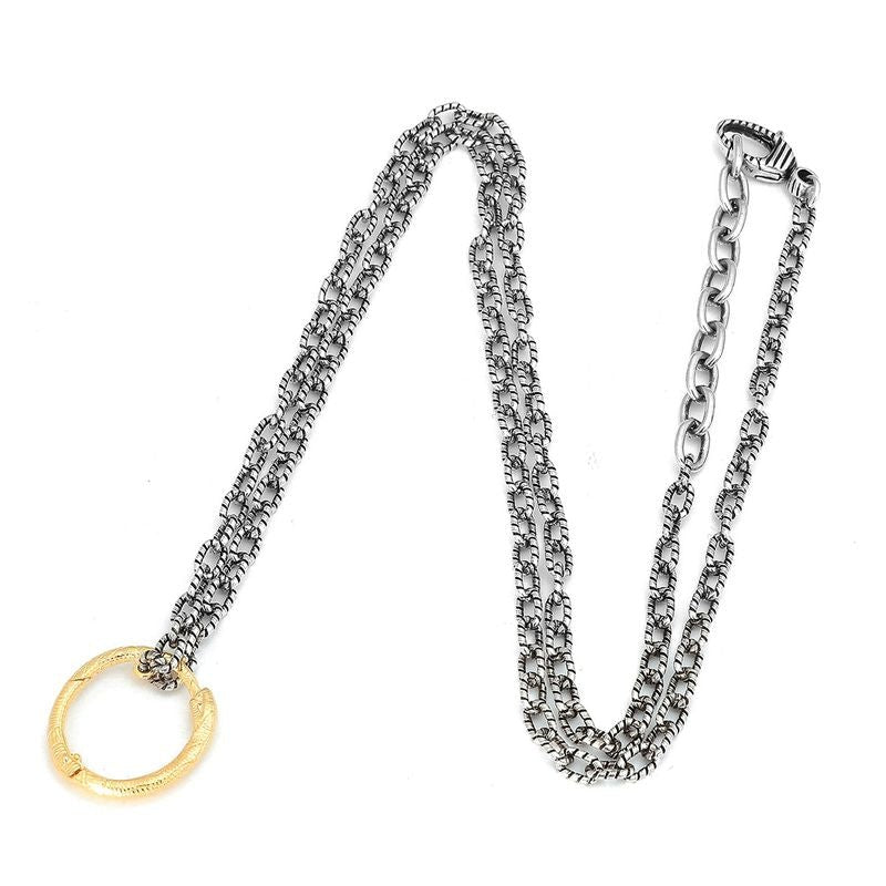 Gucci Necklace Gold Snake Ring Silver — view 2