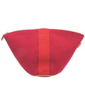 Hermes Palmyre Canvas Rouge Vif Prune Pouch 0179