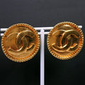 Chanel Coco Mark Gold Plated And Colored Stones 96 A 27.8 g Earrings