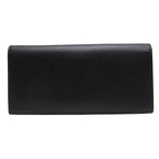 Prada Long Wallet Men Leather Black 2 Mv836 Portafverticgrande with Coin — view 2