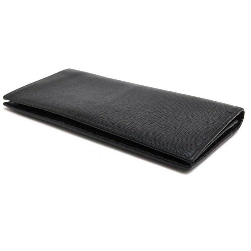 Prada Long Wallet Men Leather Black 2 Mv836 Portafverticgrande with Coin — view 3