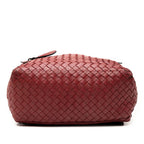 Bottega Veneta Intrecciato Backpack Wine Red Leather — view 3