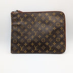 Louis Vuitton Poche Document Monogram Vintage Clutch