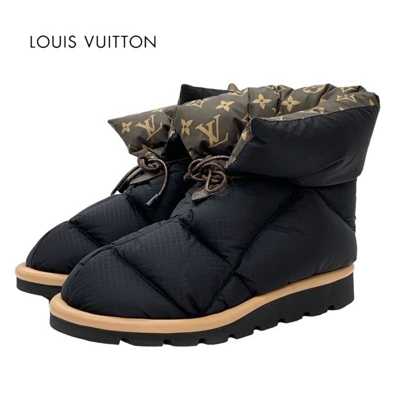 Louis Vuitton Pillow Line Monogram Boots Short Ankle Shoes Nylon