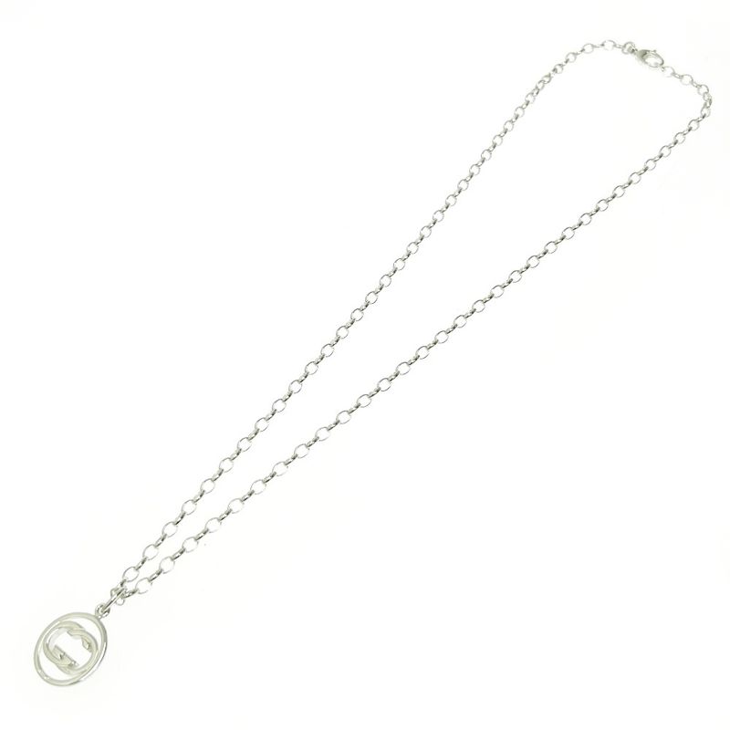 Gucci Silver Double G Necklace 15.0 925 Engraved — view 5