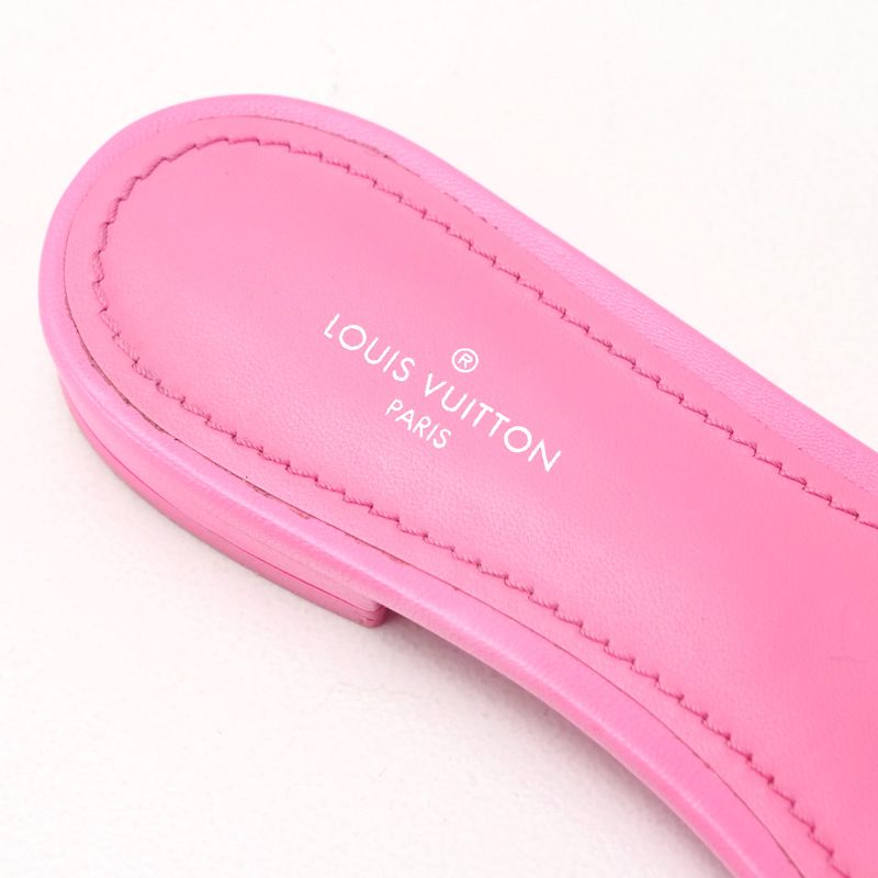 Louis Vuitton Revival Line Sandals Size 36 Monogram Logo Square Toe — view 5
