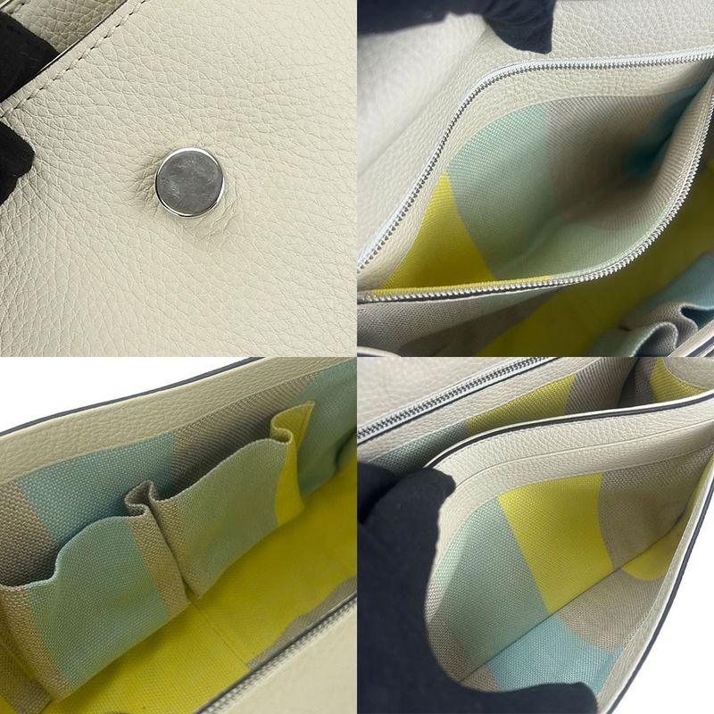 Gucci Shoulder Bag Bamboo Daily Leather Ivory Simple Usual Women — view 6
