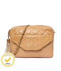 Chanel Chain Shoulder Bag Crossbody Gold Quilted