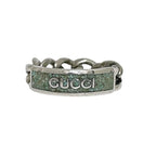 Gucci Ring Silver Green Never
