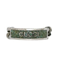 Gucci Ring Silver Green Never