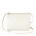Celine Trio Crossbody Ivory Leather Shoulder Bag