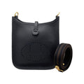 Hermes Shoulder Bag Evelyne TPM Taurillon Clemence Noir Black