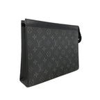 Louis Vuitton Clutch Monogram Eclipse Pochette Voyage Black — view 2