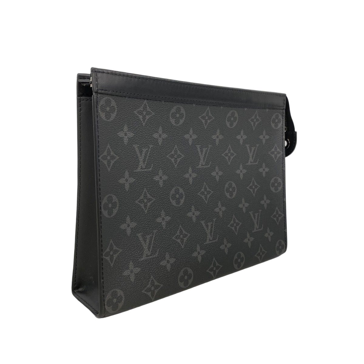 Louis Vuitton Clutch Monogram Eclipse Pochette Voyage Black — view 2