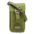 Gucci Off The Grid Shoulder Bag Smartphone Nylon Canvas Leather Khaki