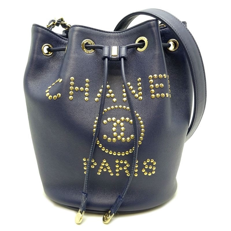 Chanel Shoulder Deauville Caviar Navy Bag — view 2